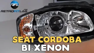 Seat Cordoba projectors retrofit, bi xenon installation