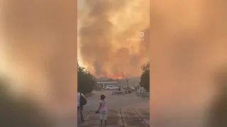 Roma: incendio a Centocelle nella zona dei campi sportivi, evacuata la scuola Ambrosoli