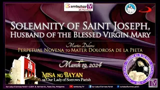 OLSP | Solemnity of St. Joseph, Husband of the Blessed Virgin Mary | March 19, 2024, 6AM