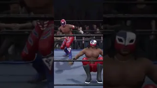 Rey mysterio jr vs Juventud Guerrera in a classic 2 out of 3 falls match  - ECW 1996. WWE 2K23