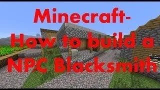 Minecraft  How to build a NPC Village Blacksmith