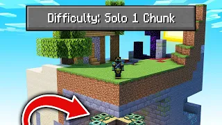 Paso Minecraft pero en un Mundo formado por 1 SOLO CHUNK! 😱