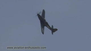 2014 Thunder Over Michigan Air Show P-63 Kingcobra highlights (Saturday)