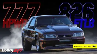 Maxing out a VS Racing 76mm Turbo! - SBE LS Turbo Foxbody Mustang - Holley EFI