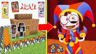 POMNI.EXE (DIGITAL CIRCUS) Tấn Công Nhà Được Bảo Vệ Bởi bqThanh và Ốc Trong Minecraft