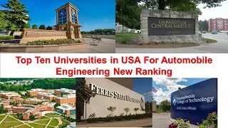 Top Ten Universities in USA For Automobile Engineering New Ranking