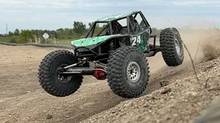 Axial Bomber hitting the RC track (JUSTINART24)