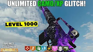 INSANE COLD WAR ZOMBIES CAMO/XP GLITCH! (AFTER ALL PATCHES) UNLOCK XP & WEAPON XP! COD ZOMBIES