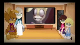 Springtrap and Deliah crew react to Afton family (part 1) (Rus/Eng) ✨