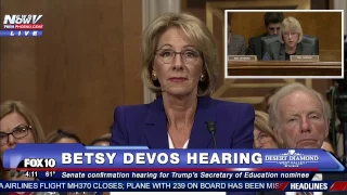 WATCH: Betsy DeVos Promises There Will Be NO Conflict of Interest (FNN)