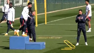 Lionel Messi and Kylian Mbappe train as PSG prepare ahead of Angers trip in Ligue-1