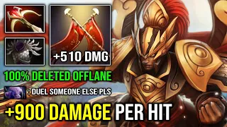 WTF +900 Damage Per Hit in 32Min Solo Duel Legion Commander 100% Deleted Void From Offlane Dota 2