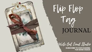 Vintage Winter Botanical Never Ending Flip Flop Tag Journal - Part II