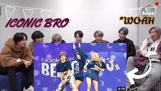 BTS reaction to blackpink is going wild  #blackpink #bts