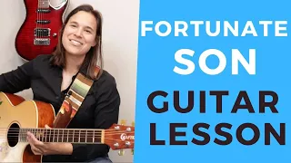 HOW TO - Fortunate Son Guitar Lesson - Strumming, Chords, & Licks