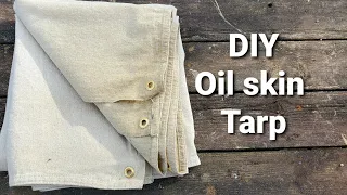 DIY Oilskin Tarp / How to #tutorial #doityourself