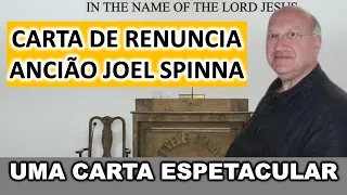 ANCIÃO JOEL SPINNA RENUNCIA - CCB/USA