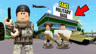 I Open A FAKE MILITARY BASE To Train An ARMY in Brookhaven RP..