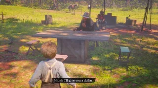 Micah tried parenting. Red Dead Redemption 2