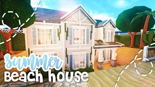 Basement Two Story Summer Beach House I Bloxburg Speedbuild and Tour - iTapixca Builds