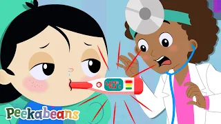 Doctor Checkup Song | Feeling Sick | Nursery Rhymes & Kids Songs @PeekabeansKidsSongs