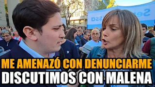 Me metí en la Marcha ANTI MILEI y Malena Galmarini ME AMENAZÓ con DENUNCIARME | Break Point