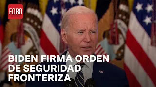 Joe Biden firma orden ejecutiva sobre Seguridad Fronteriza