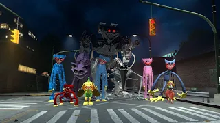 ALL MONSTERS FROM POPPY PLAYTIME WANT TO CATCH UP WITH ME IN THE CITY AT NIGHT - GARRY'S MOD