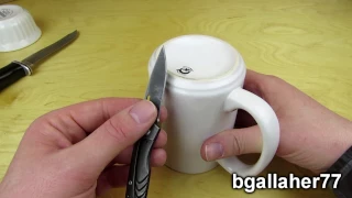 How to Sharpen a Knife with a Coffee Cup