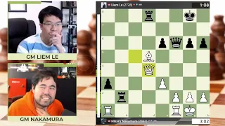 GOOD STREAMER!! Hikaru Nakamura vs Le Quang Liem || Rapid Chess Championship 2022