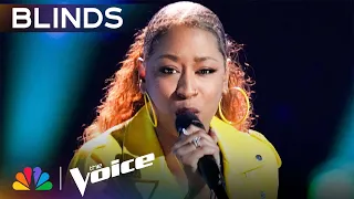 Kara Tenae's Range on Ella Mai's "Boo'd Up" Wows the Coaches | The Voice Blind Auditions | NBC