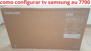 how to set up tv samsung au7700 crystal 4k uhd 43 inch