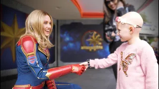 First Time Ever Meeting Captain Marvel! | Disneyland Vlog