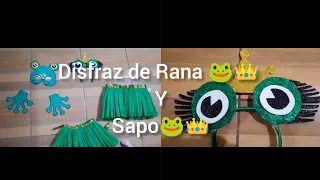 Disfraz de Rana🐸 y Sapo🐸 para esta primavera 🍀🍀🍀