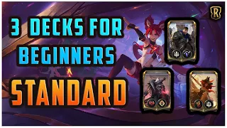 3 Beginner Friendly Decks To Jumpstart Your STANDARD Climb in Legends of Runeterra 2023!