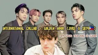 International Collab - Golden Hour (Jvke x SB19🇵🇭)SB19 singing their verse in Filipino! #sb19 #jvke