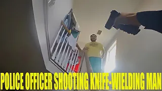 Old Bridge Police Officer Shooting Knife-Wielding Man | BodyCam Guard