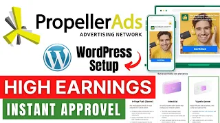How To Create PropellerAds on WordPress | PropellerAds Complete Setup WordPress | Instant Approvel