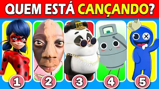 Adivinhe Quem está CANÇANDO? 😻🔊🎵 #11| Emilly Vick, Melody, Smurf Cat, Tenge Song, LadyBug, Freddy