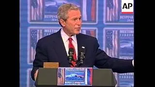 Bush and Putin meet, presser, missile agreement