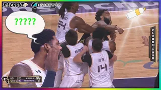 【P+聯盟】嚴重肢體衝突 ! 寶特瓶齊飛 ! 夢想家杰倫揮拳、大勝推了杰倫 雙方被叛奪權出場 大勝一臉黑人問號| 20210327| P.League  彰化台新夢想家 vs 新竹街口攻城獅