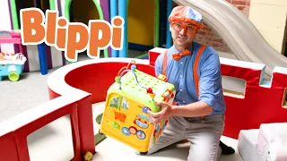 Blippi Learns Colors at Amy's Indoor Playground | Educational Videos For Toddlers