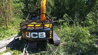 Харвестер на базе JCB JS220 в Тверской области — истории заказчиков JCB