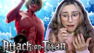 Forest of Giant Trees | ATTACK ON TITAN | Reaction 1X18 FEMALE TITAN