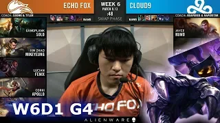 FOX vs C9 | Week 6 Day 1 S9 LCS Summer 2019 | Echo Fox vs Cloud 9 W6D1