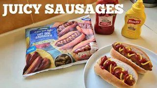 New HOT DOG SAUSAGES New York Style | ASDA | Food Review