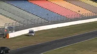 PEUGEOT 206 CC CRASH ACCIDENT UNFALL Heavy Impact in the Wall Racetrack.mpg