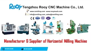 Horizontal Milling Machine Manufacturer & Exporter - www.rxmilling.com