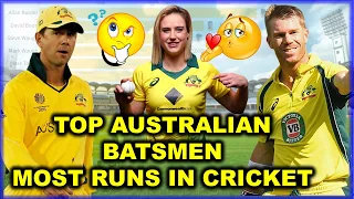 Top 15 Australian Batsmen | Most Runs in Cricket History (1970-2021)
