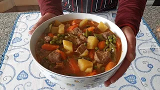 JARDINEIRA com carne de 🐄 🥕 🥔🌱 ervilhas etc mais uma receita da gastronomia portuguesa🇵🇹